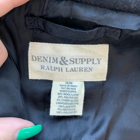 Denim & Supply Ralph Lauren Wool Blend Double Breasted Jacket Size M - Picture 4 of 6